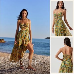 Brandy Floral Front Cutout Dress- ASTR THE LABEL